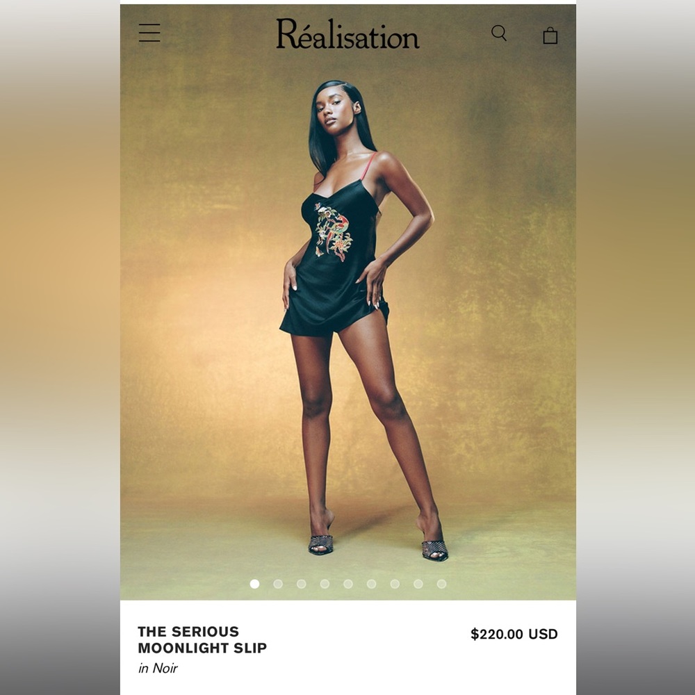 Realisation Par the serious moonlight slip (size S), NWT